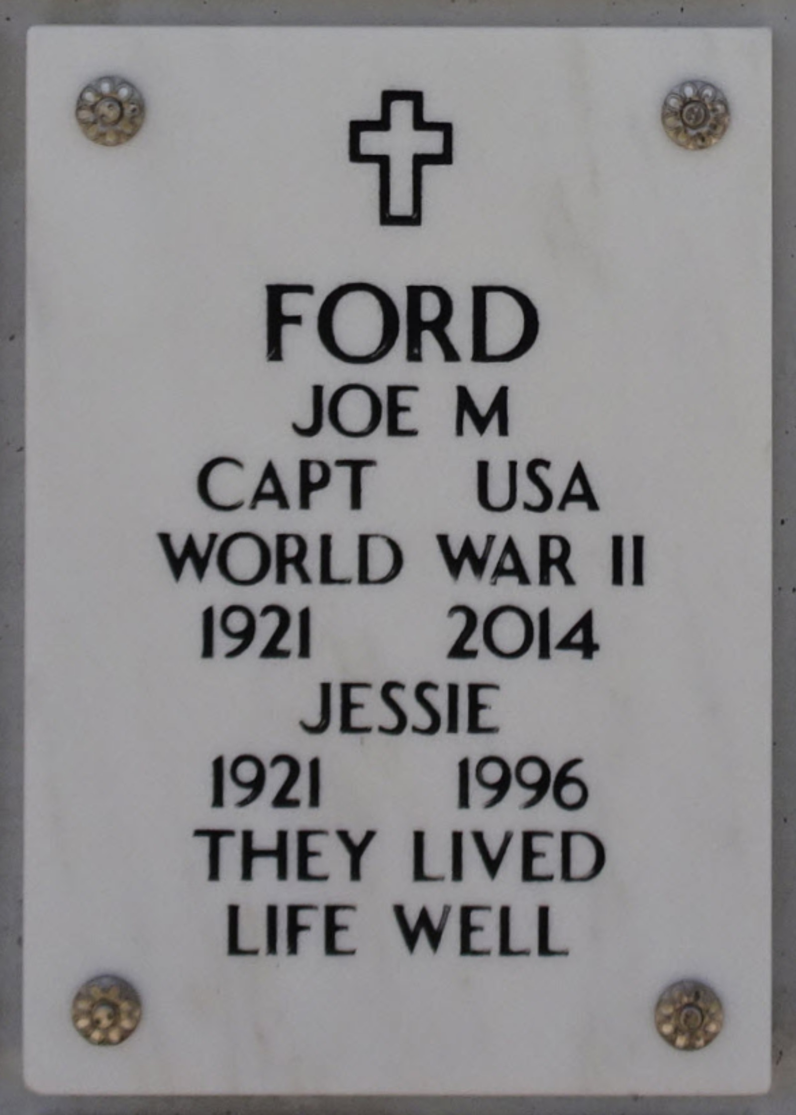 Gravesite marker image for joe manning ford