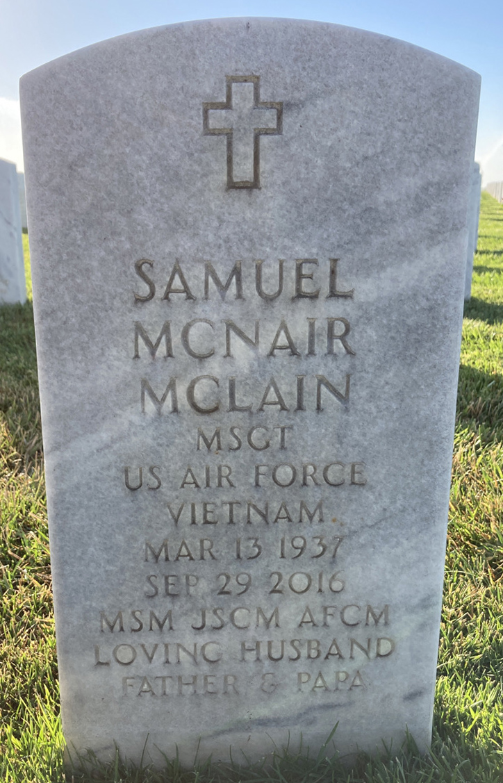 Gravesite marker image for samuel mcnair mclain
