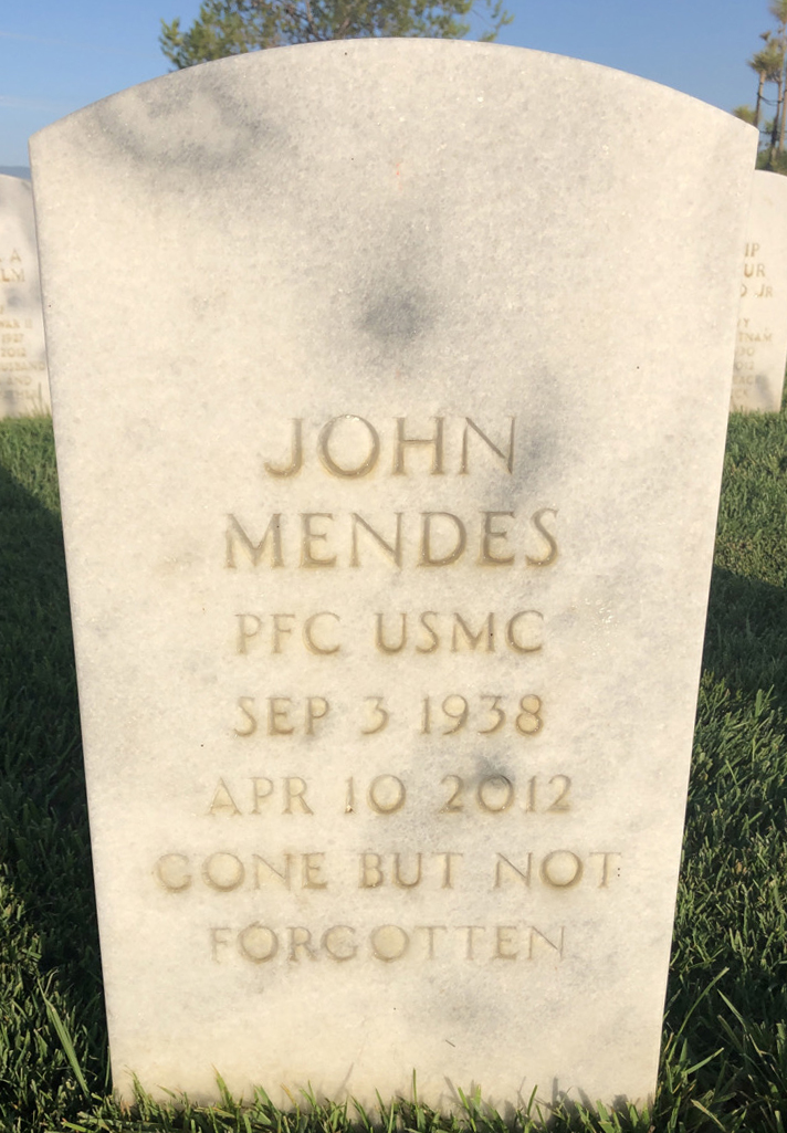 Gravesite marker image for john francis mendes
