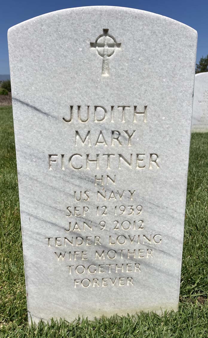 Gravesite marker image for judith mary fichtner