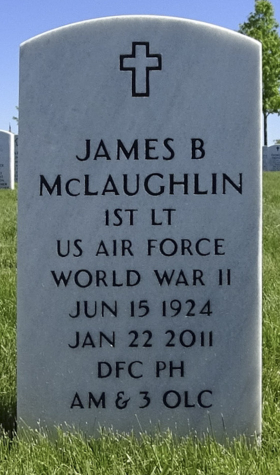 Gravesite marker image for james bruce mclaughlin