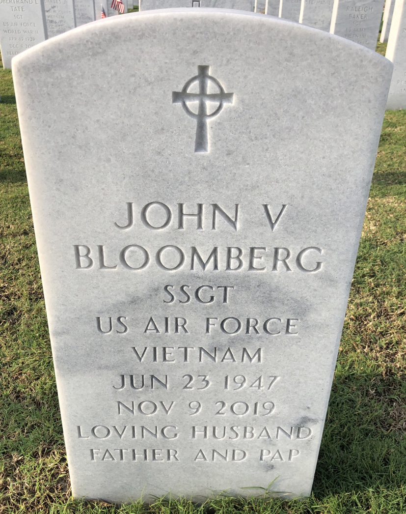 Gravesite marker image for john victor bloomberg