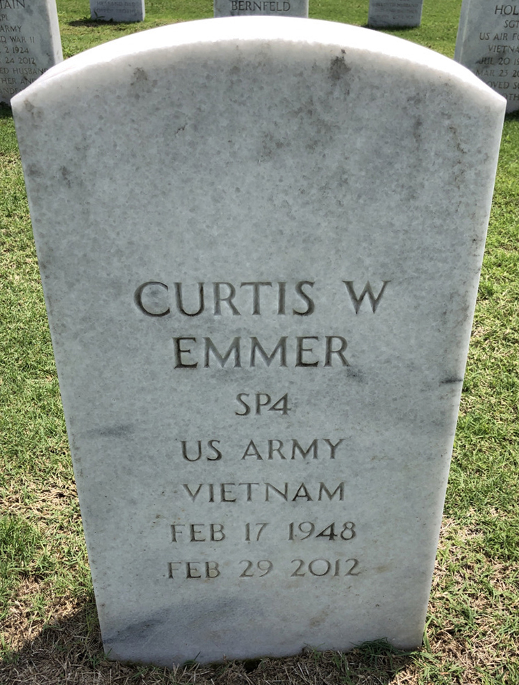 Gravesite marker image for curtis william emmer