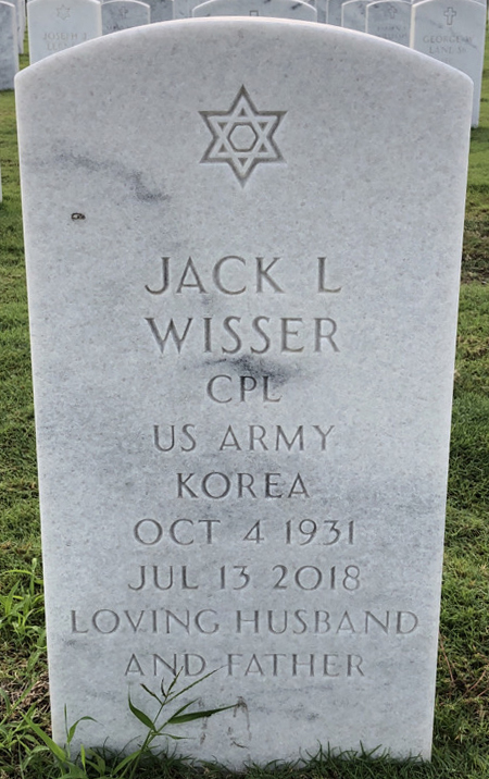 Gravesite marker image for jack lloyd wisser