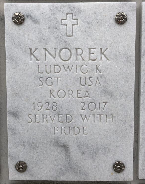 Gravesite marker image for ludwig kasmier knorek