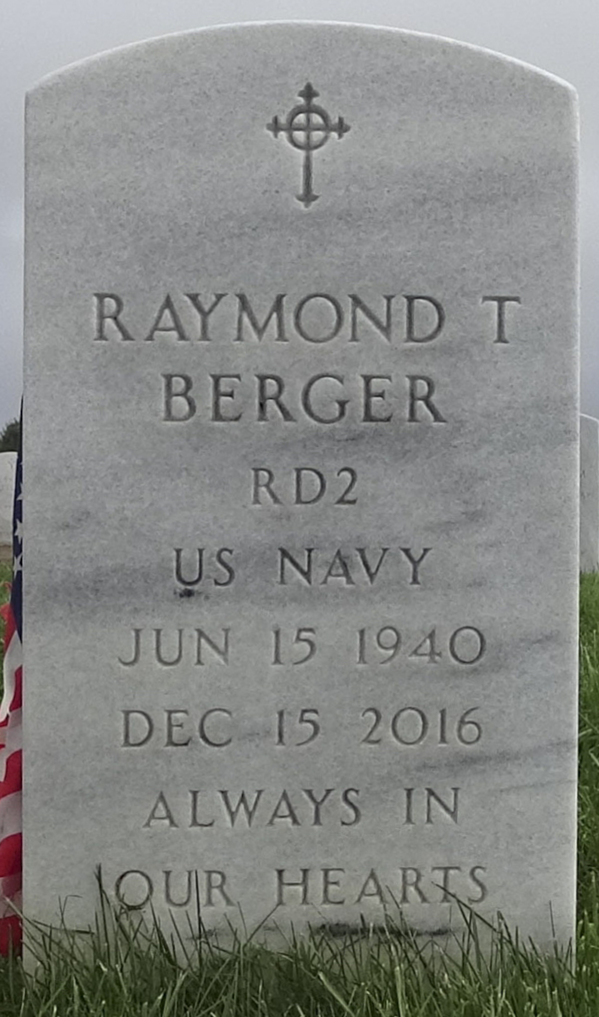 Gravesite marker image for raymond theodore berger
