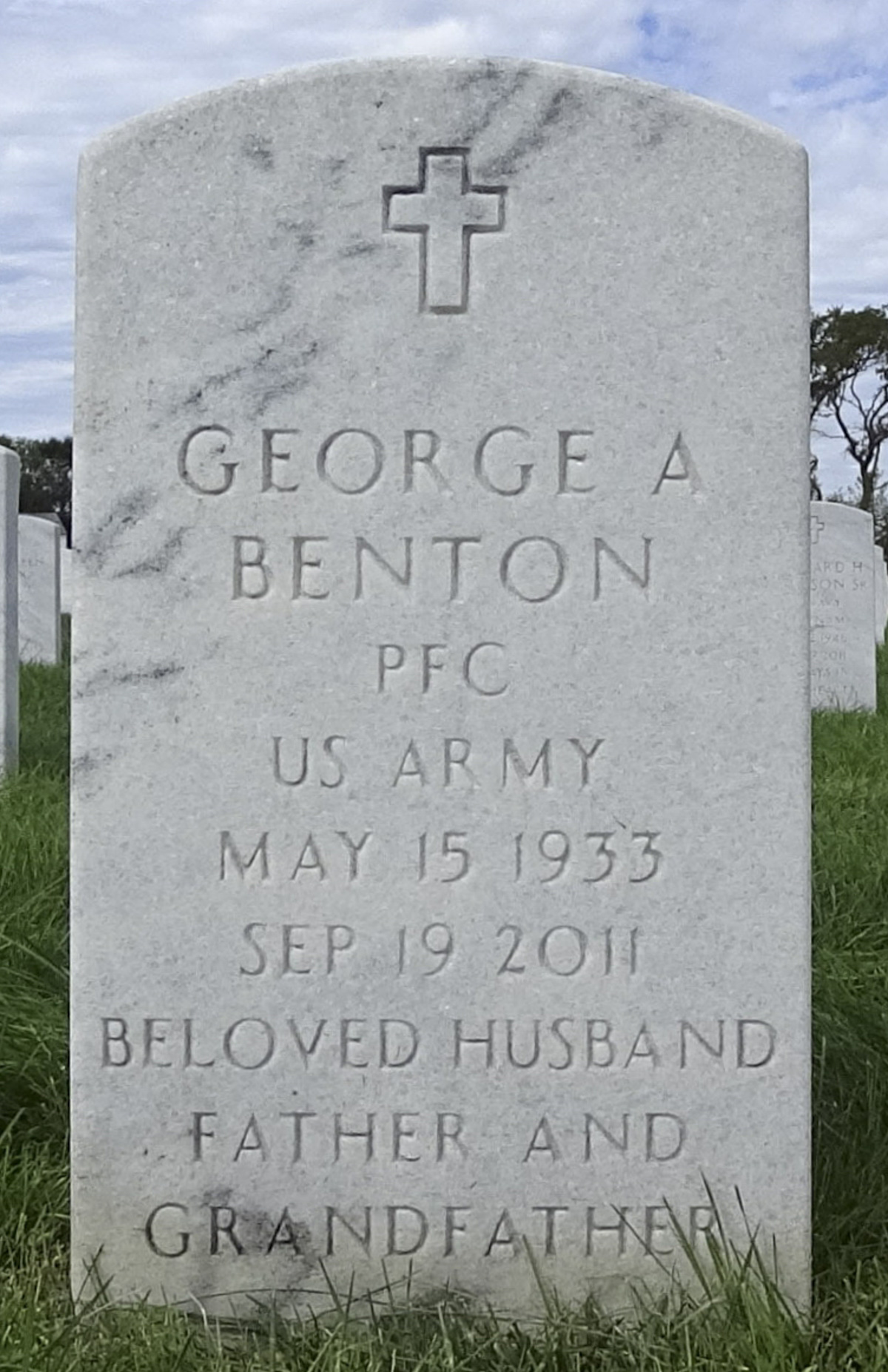 Gravesite marker image for george allen benton