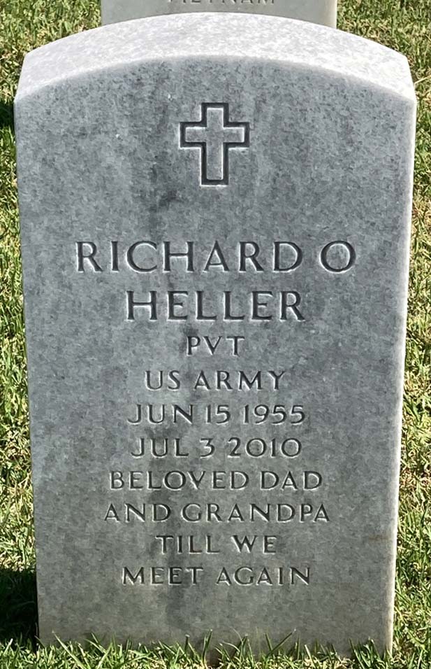 Gravesite marker image for richard olan heller