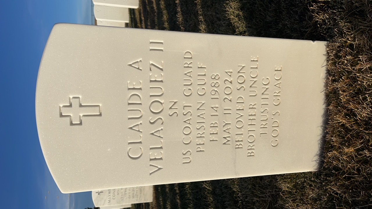 Gravesite marker image for claude alvin velasquez ii