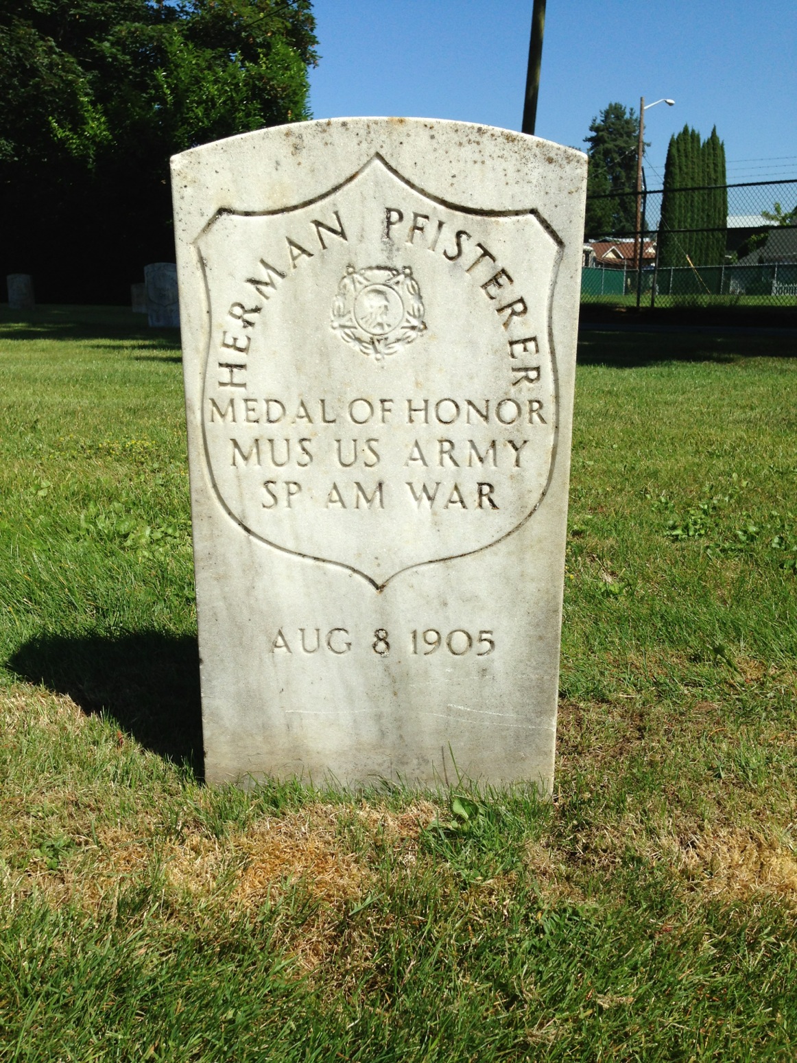 Gravesite marker image for herman pfisterer