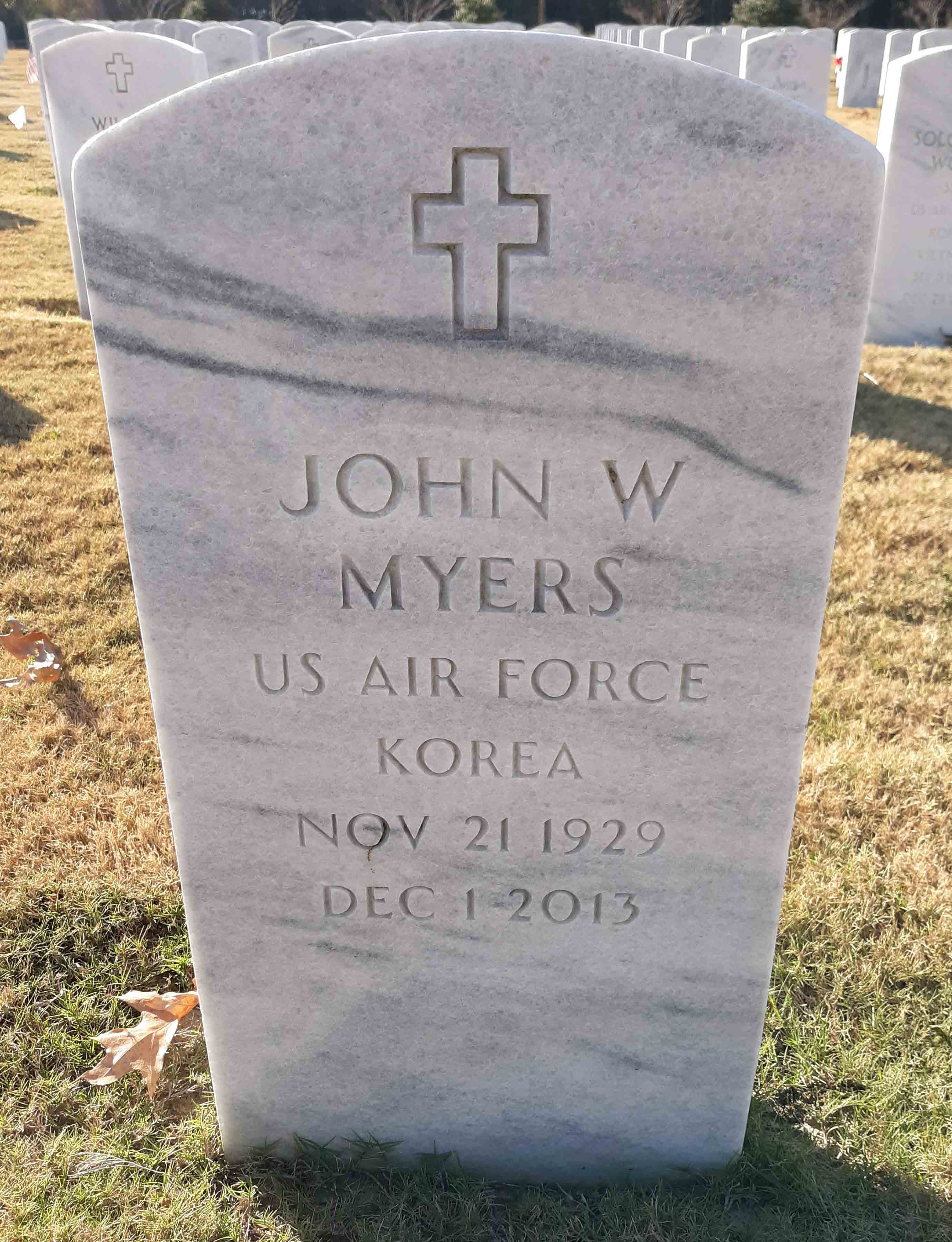 Gravesite marker image for john wesley myers