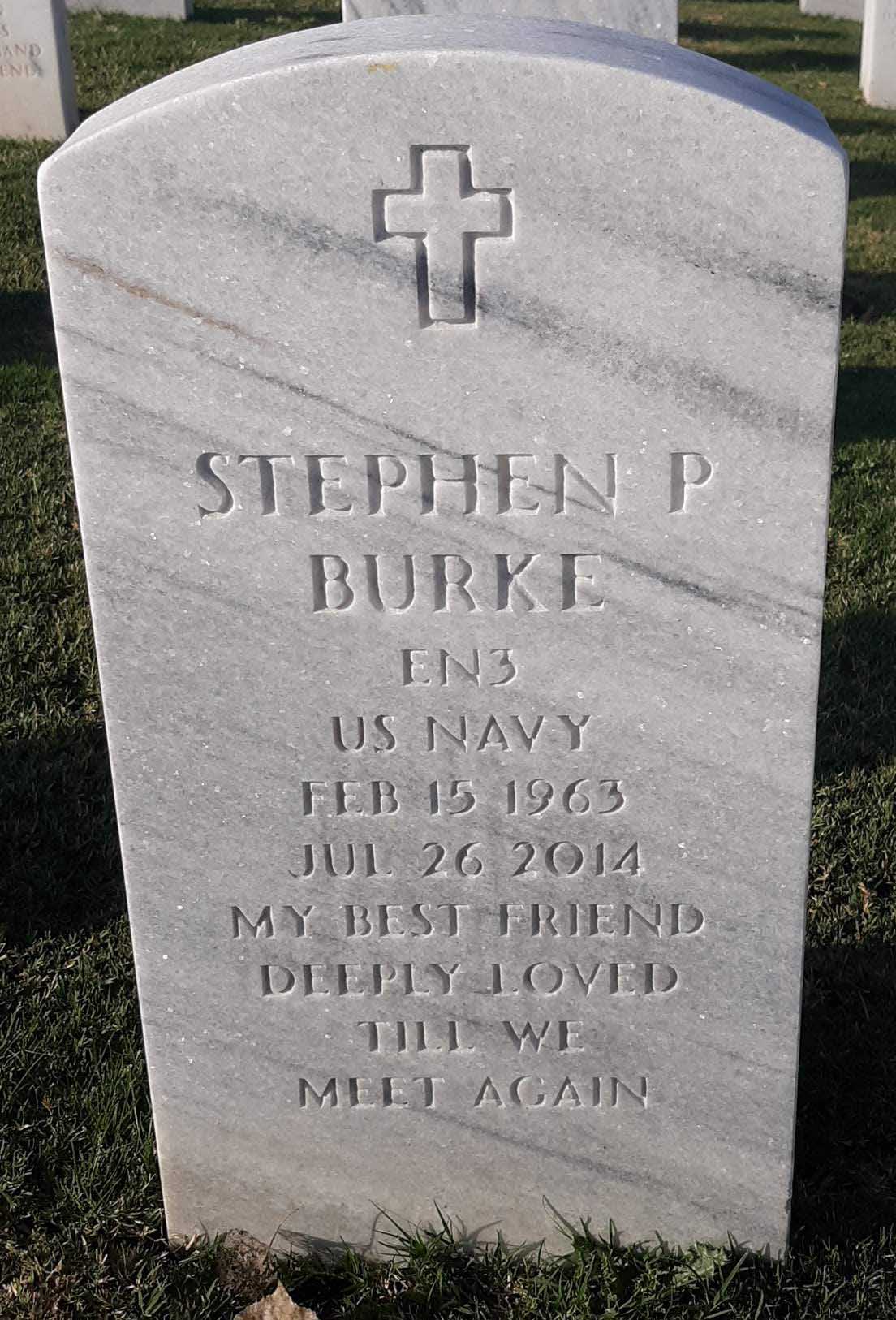 Gravesite marker image for stephen patrick burke