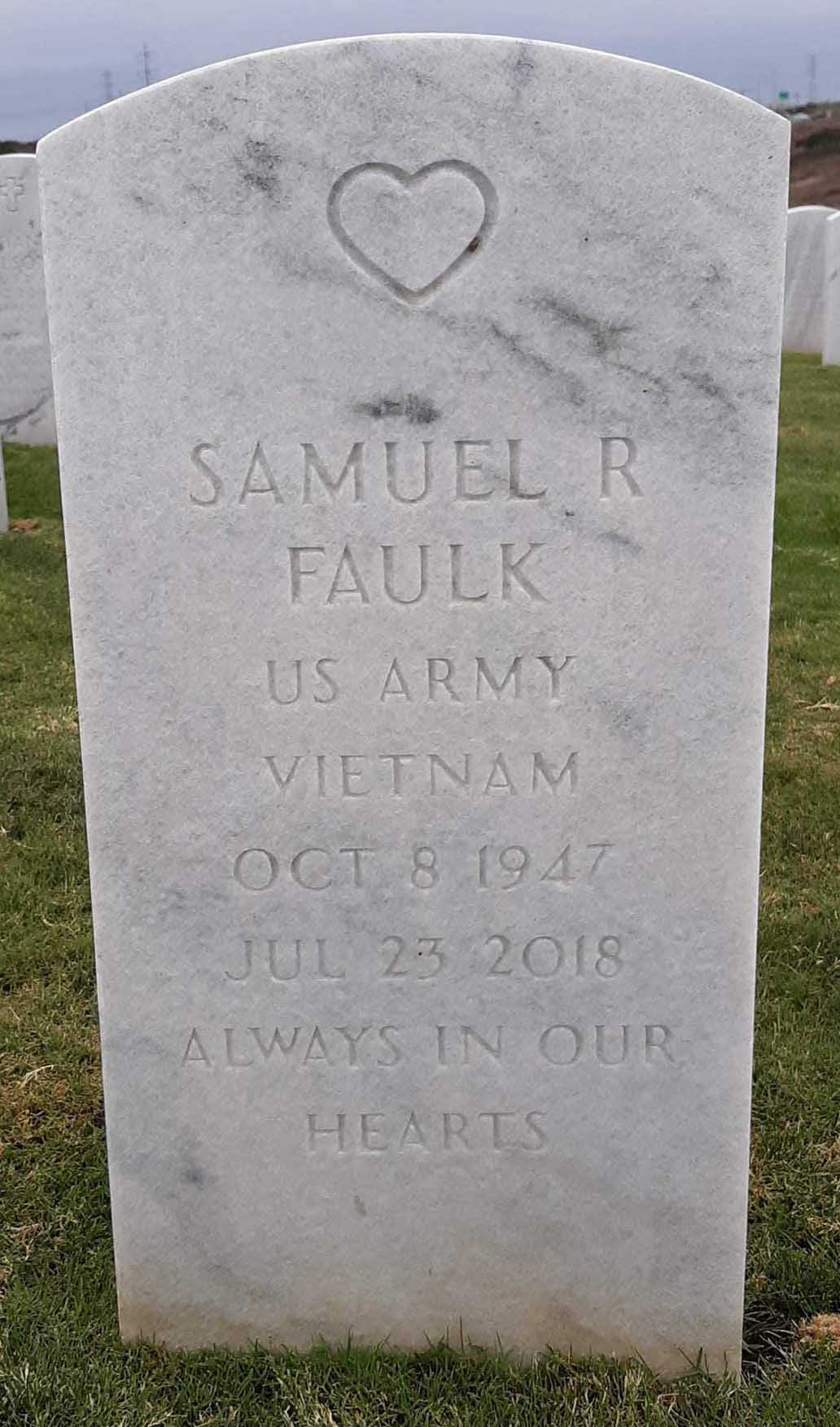 Gravesite marker image for samuel robert faulk