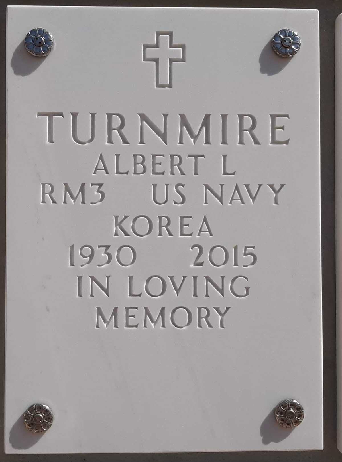 Gravesite marker image for albert lyman turnmire