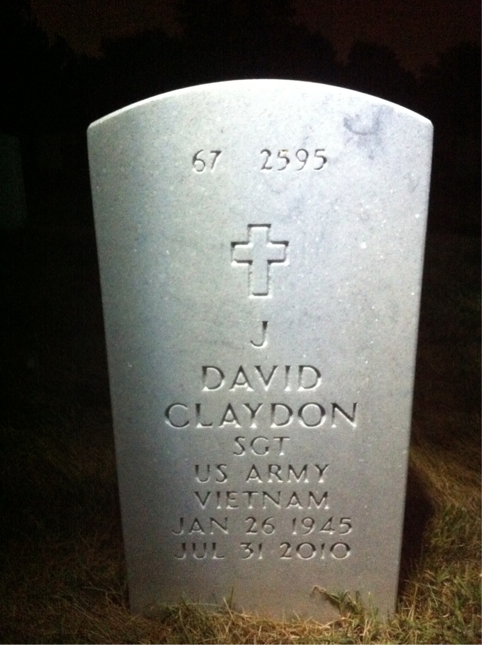 Gravesite marker image for james claydon