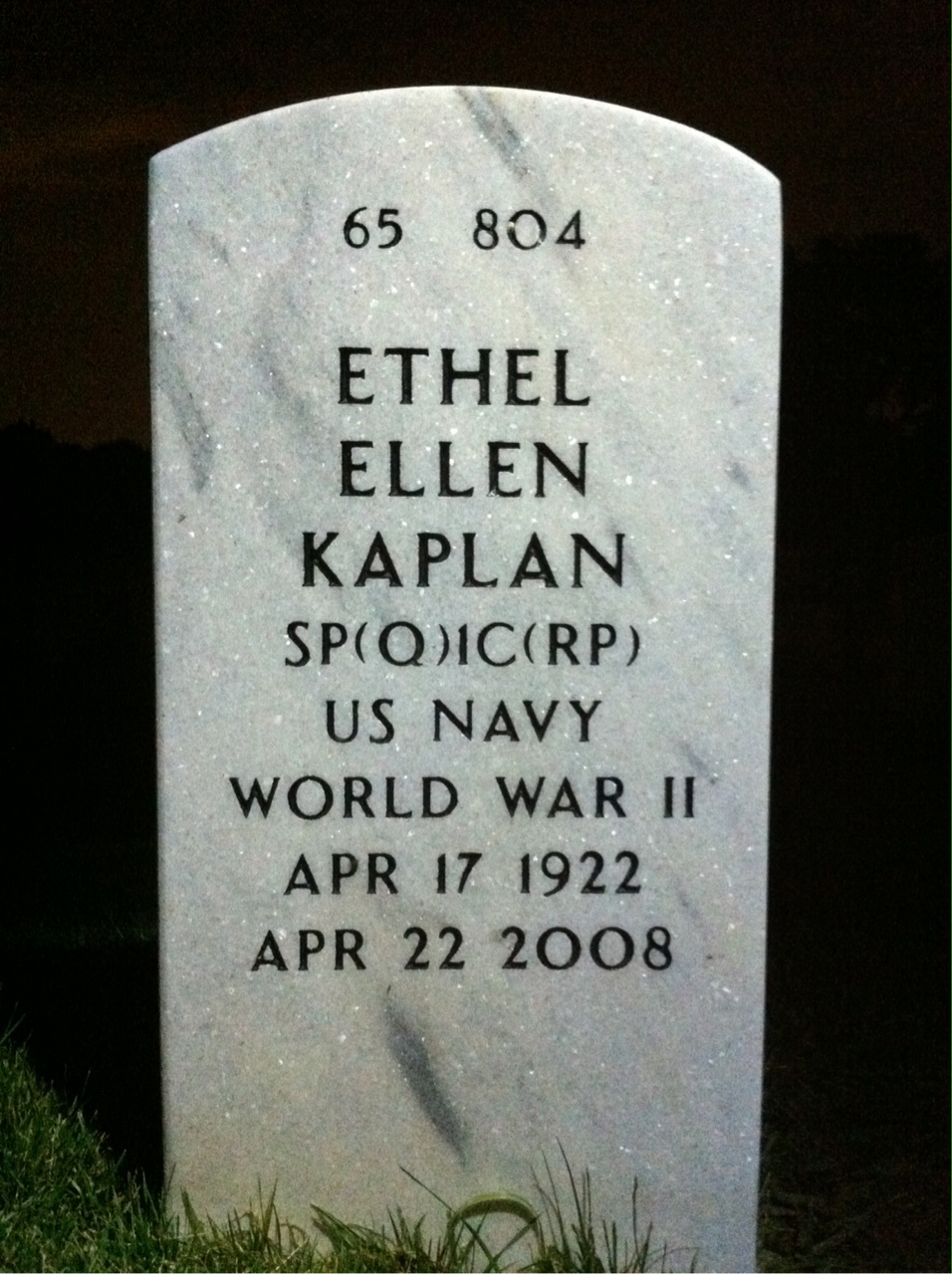 Gravesite marker image for leonard kaplan
