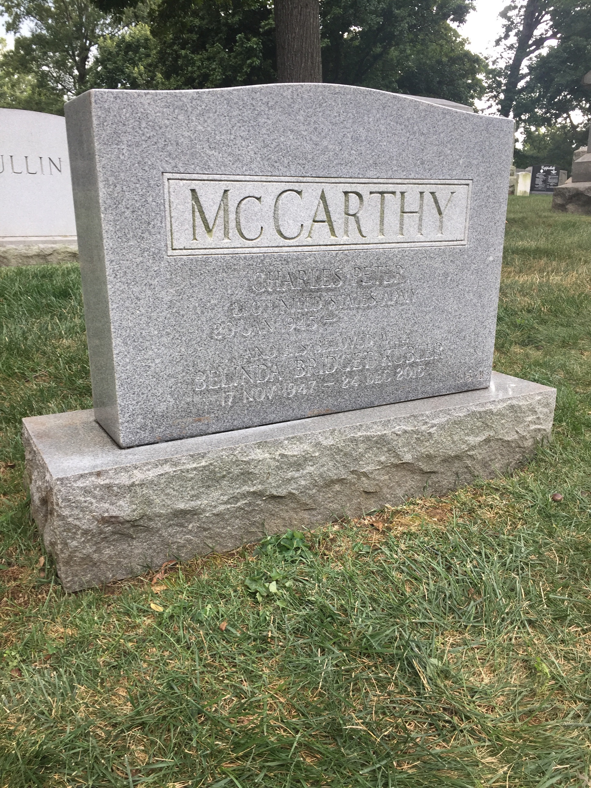 Gravesite marker image for john m mccarthy