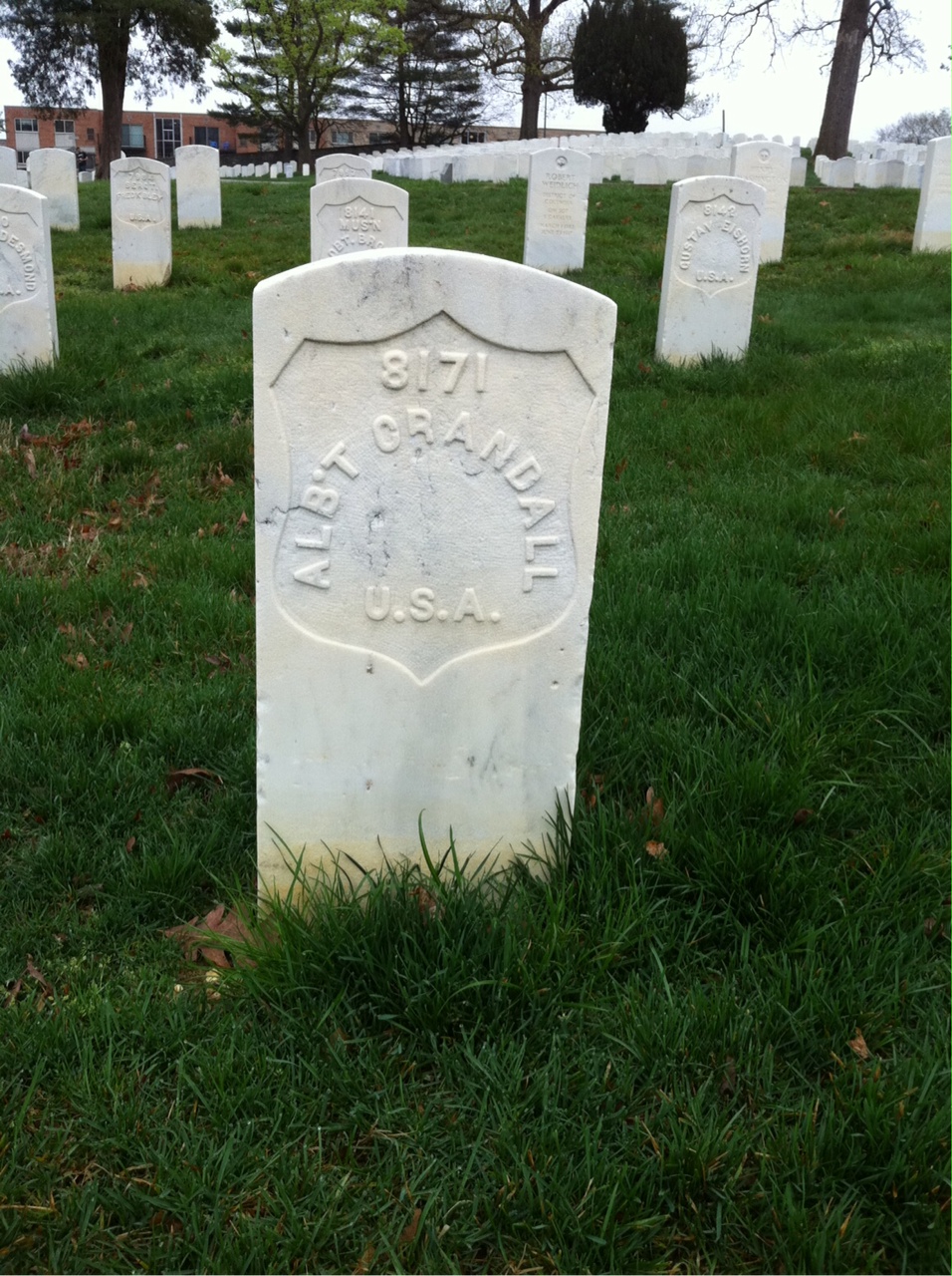Gravesite marker image for albert crandall