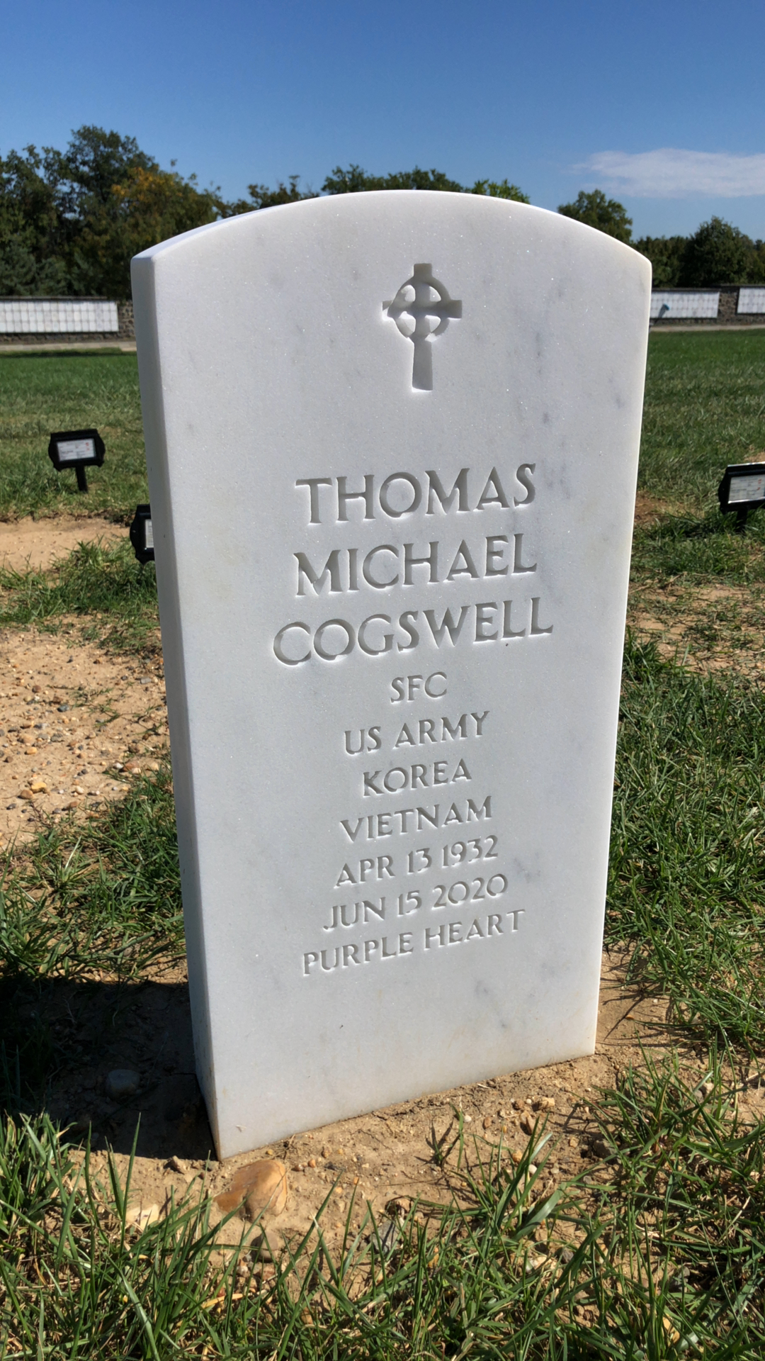 Gravesite marker image for thomas michael cogswell