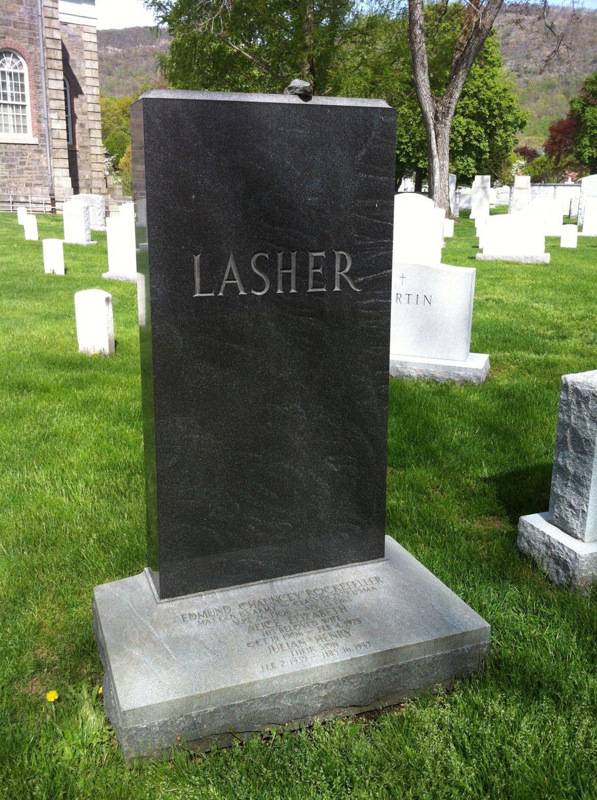 Gravesite marker image for edmund c r lasher