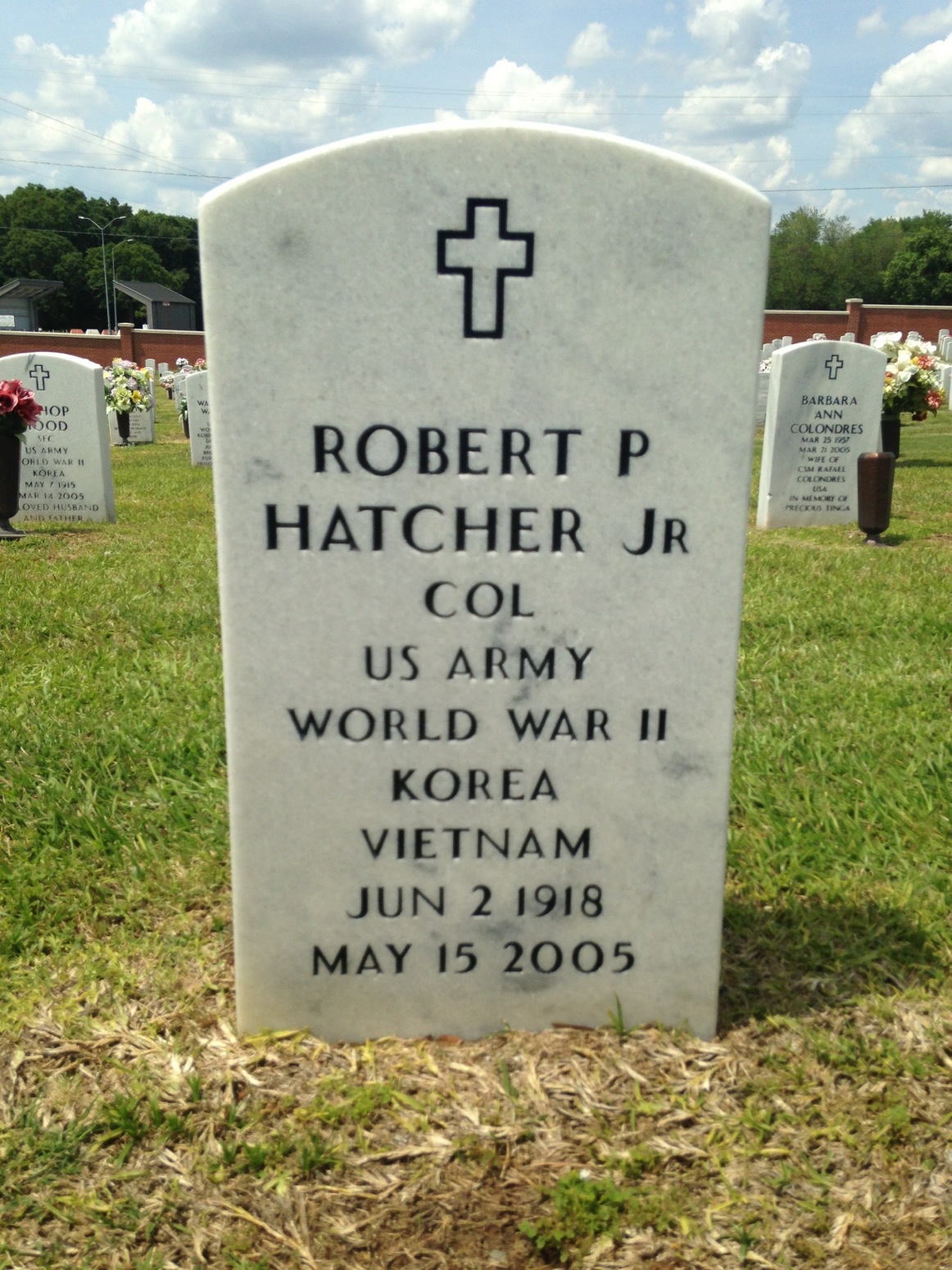 Gravesite marker image for robert p hatcher jr