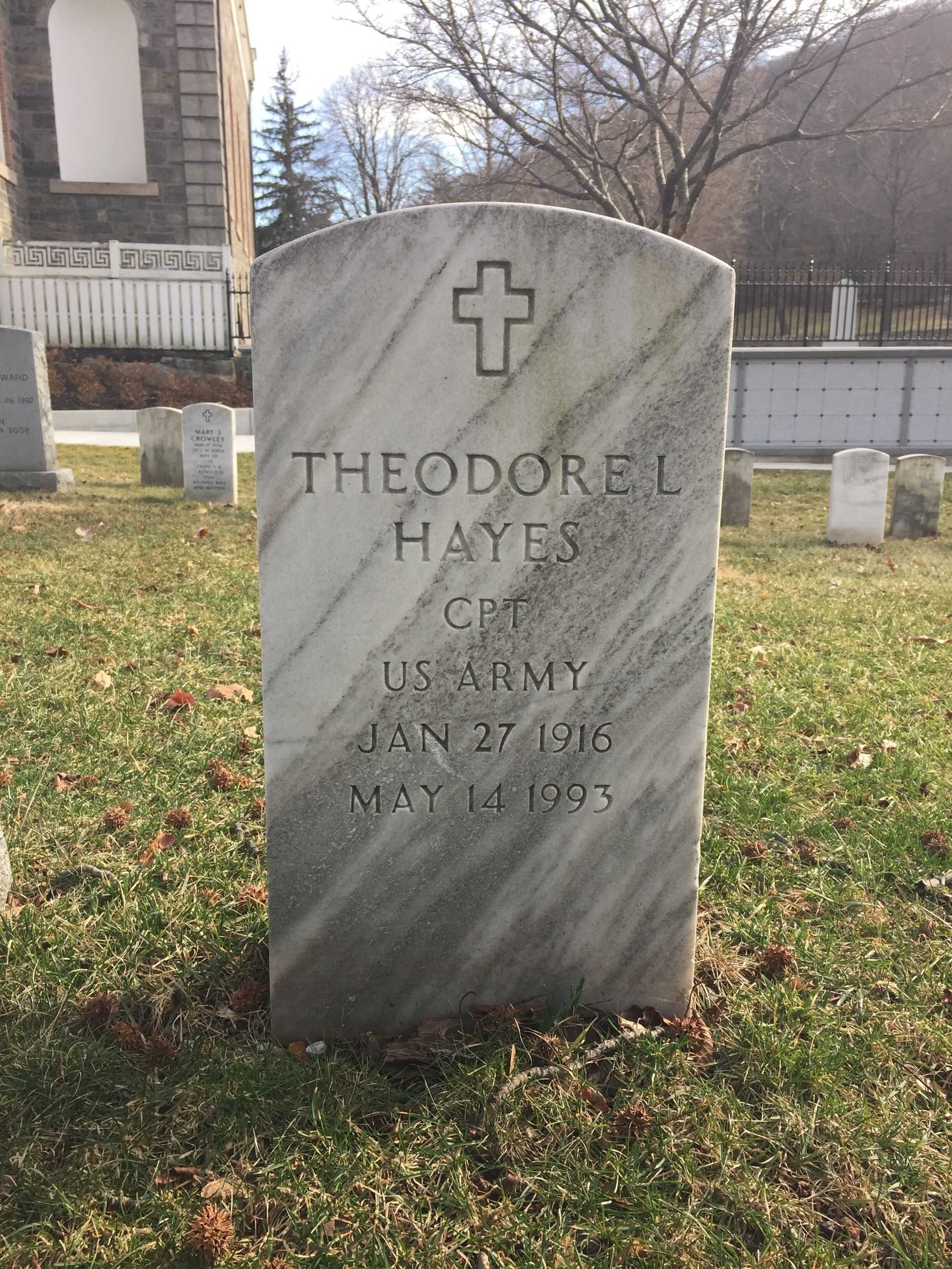 Gravesite marker image for theodore l hayes