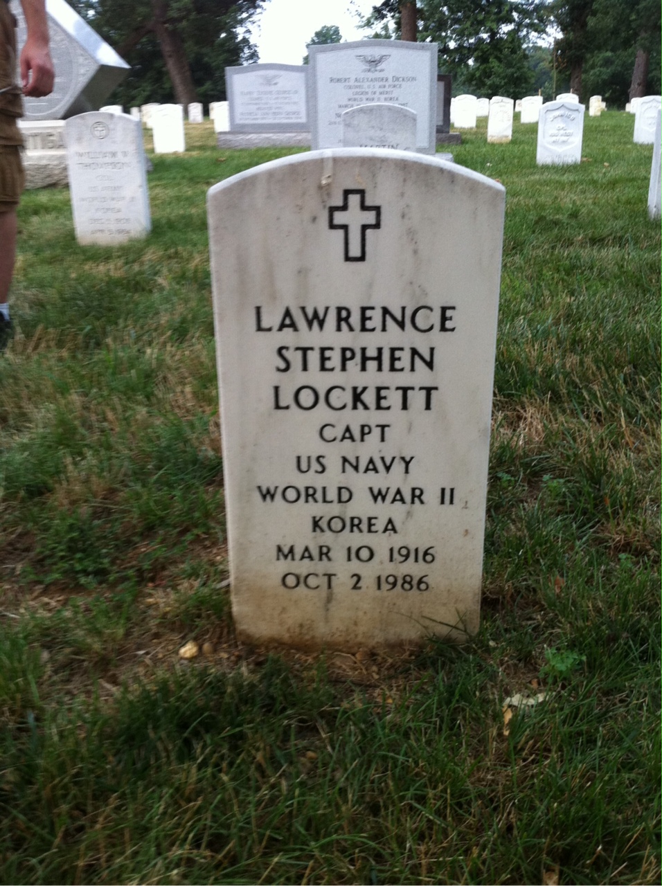 Gravesite marker image for lawrence stephen lockett