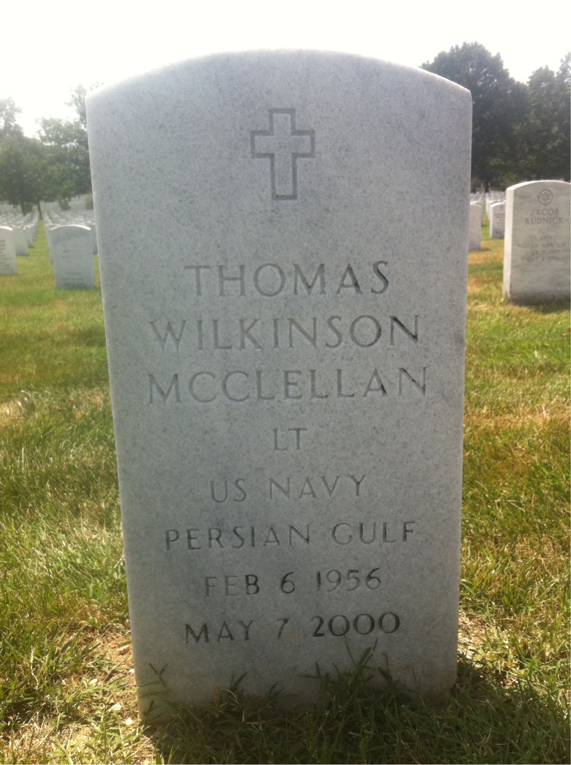 Gravesite marker image for thomas w mcclellan