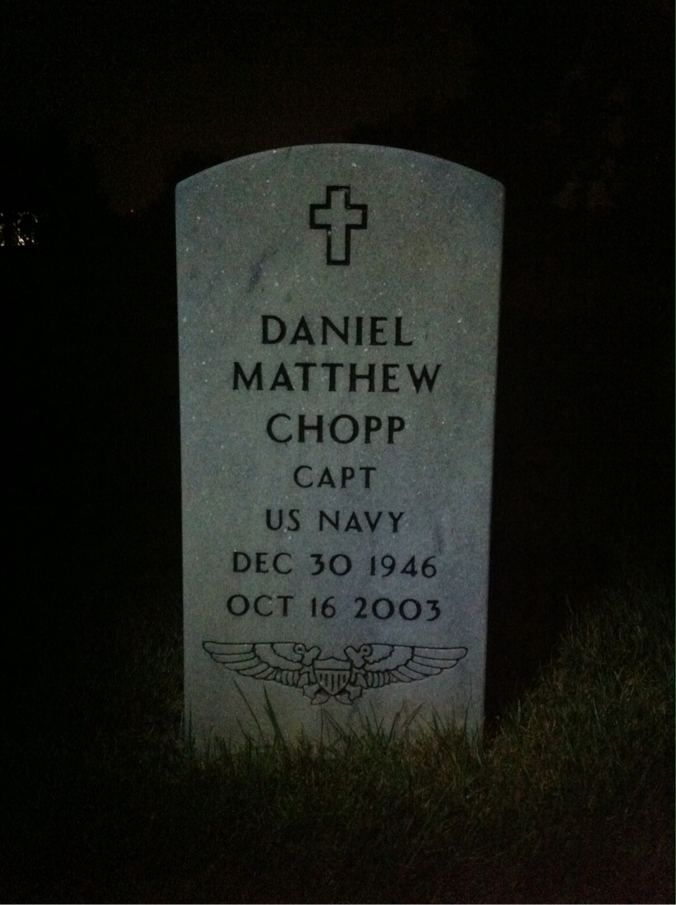 Gravesite marker image for daniel m chopp
