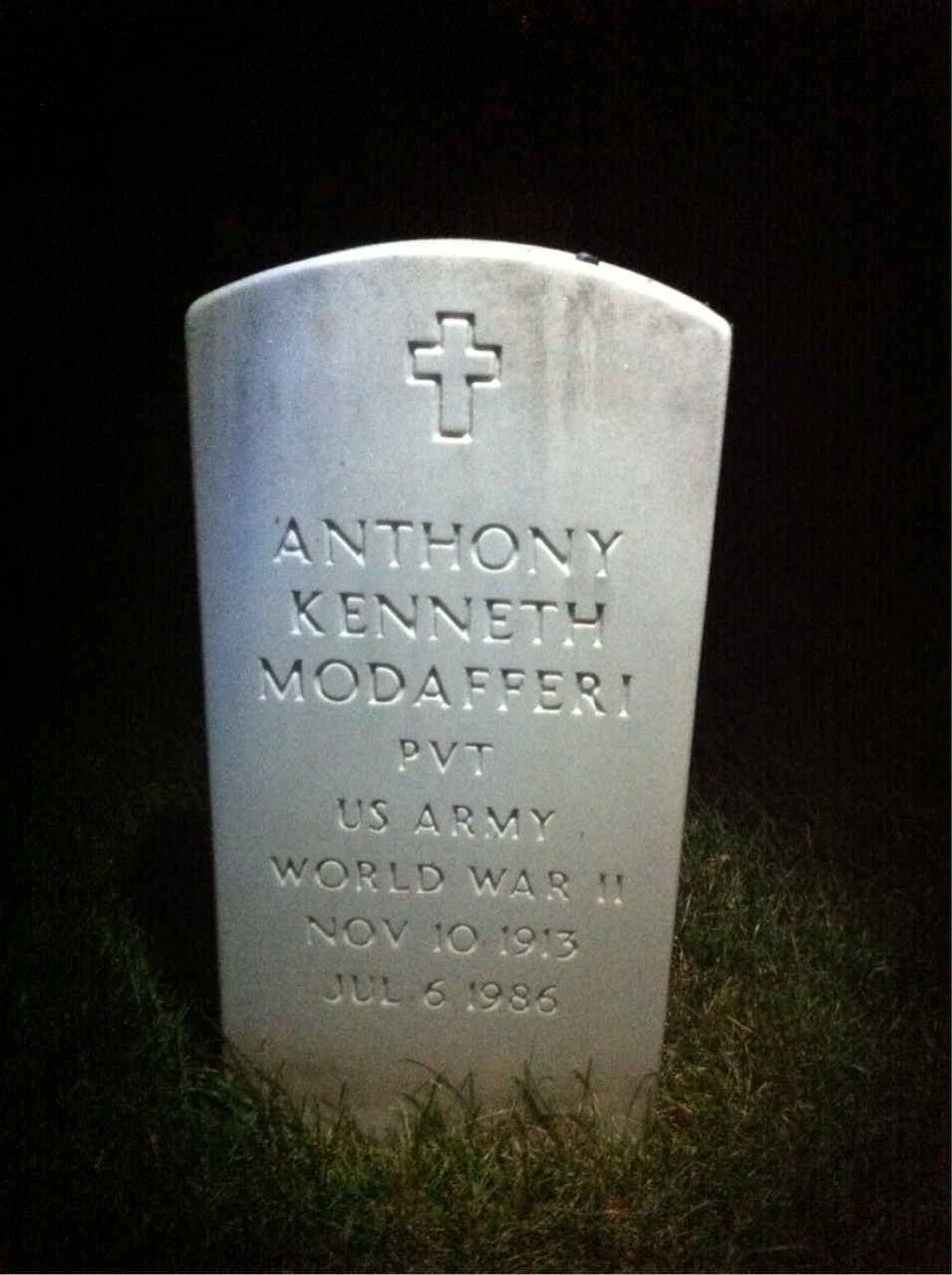 Gravesite marker image for anthony k modafferi
