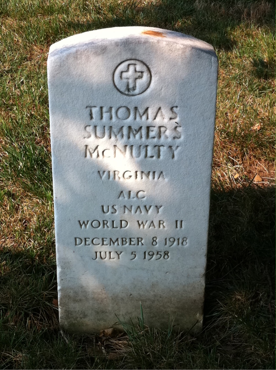 Gravesite marker image for thomas s mcnulty