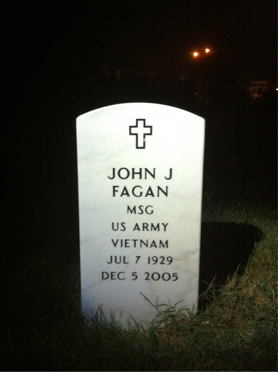 Gravesite marker image for john j fagan