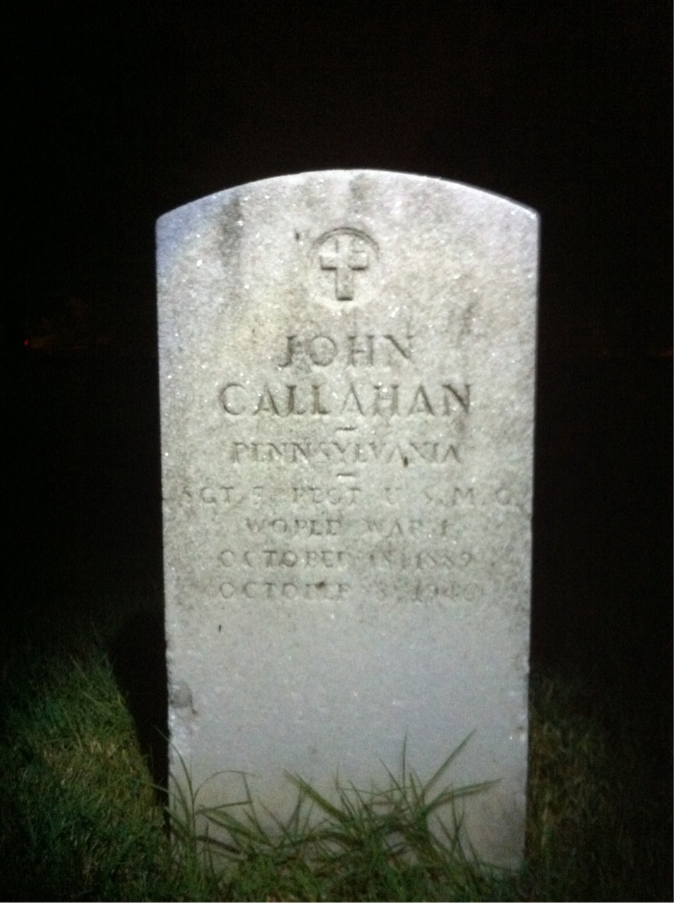Gravesite marker image for john callahan