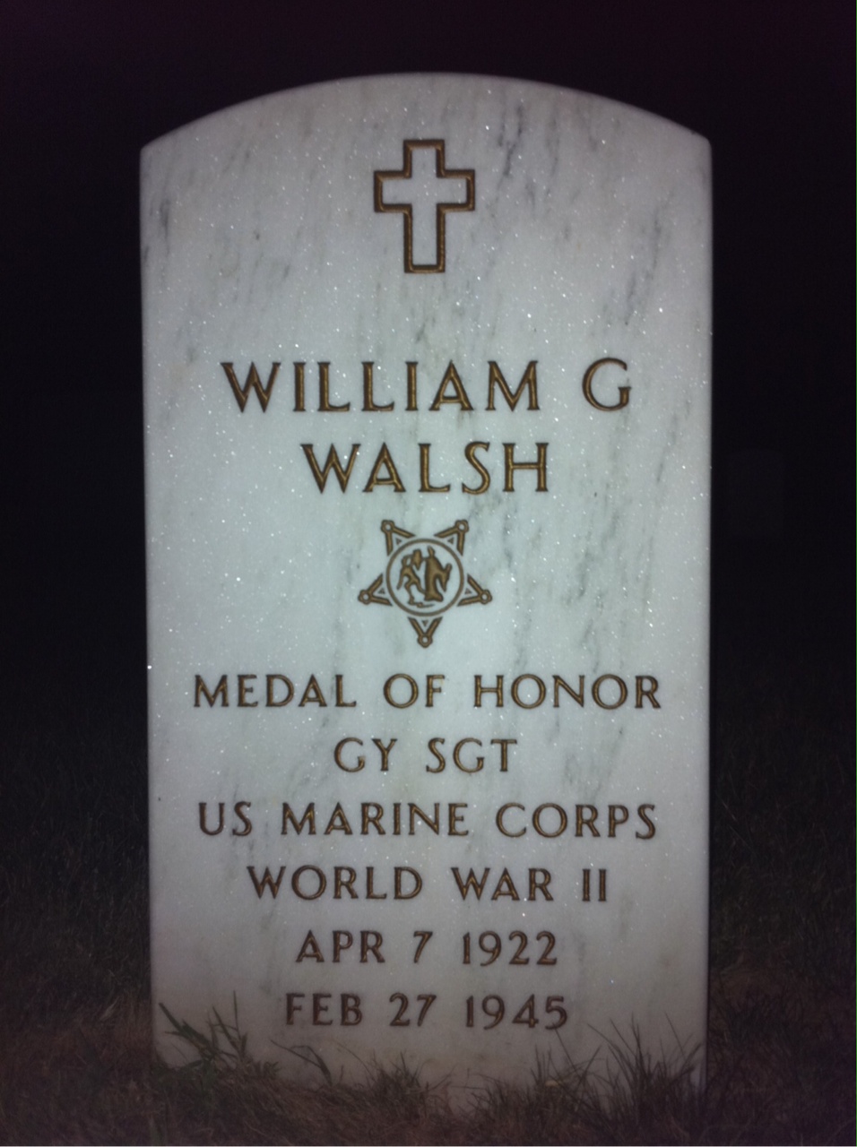 Gravesite marker image for william g walsh