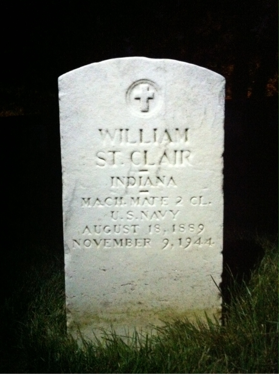 Gravesite marker image for william st clair