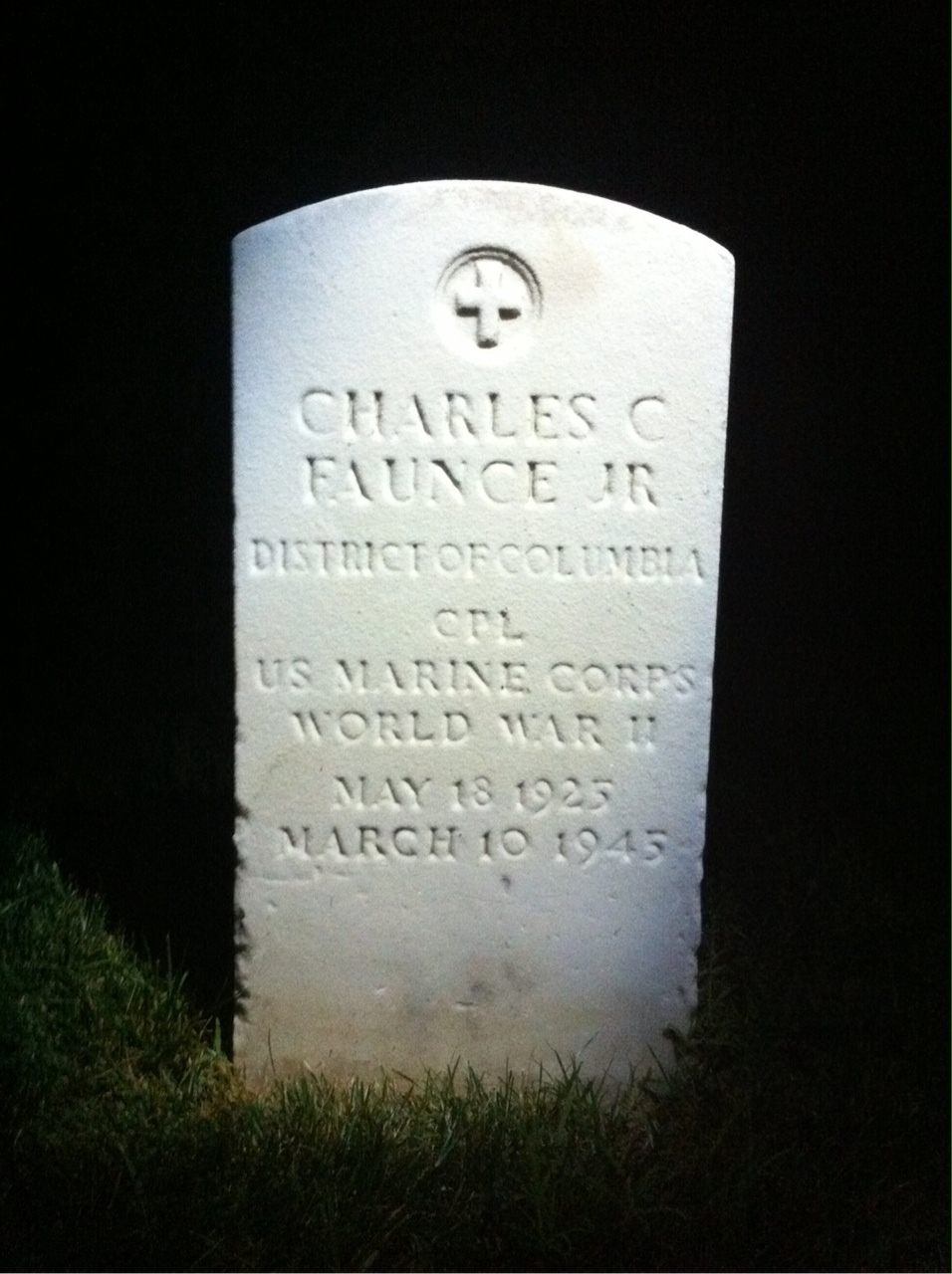 Gravesite marker image for charles c faunce jr