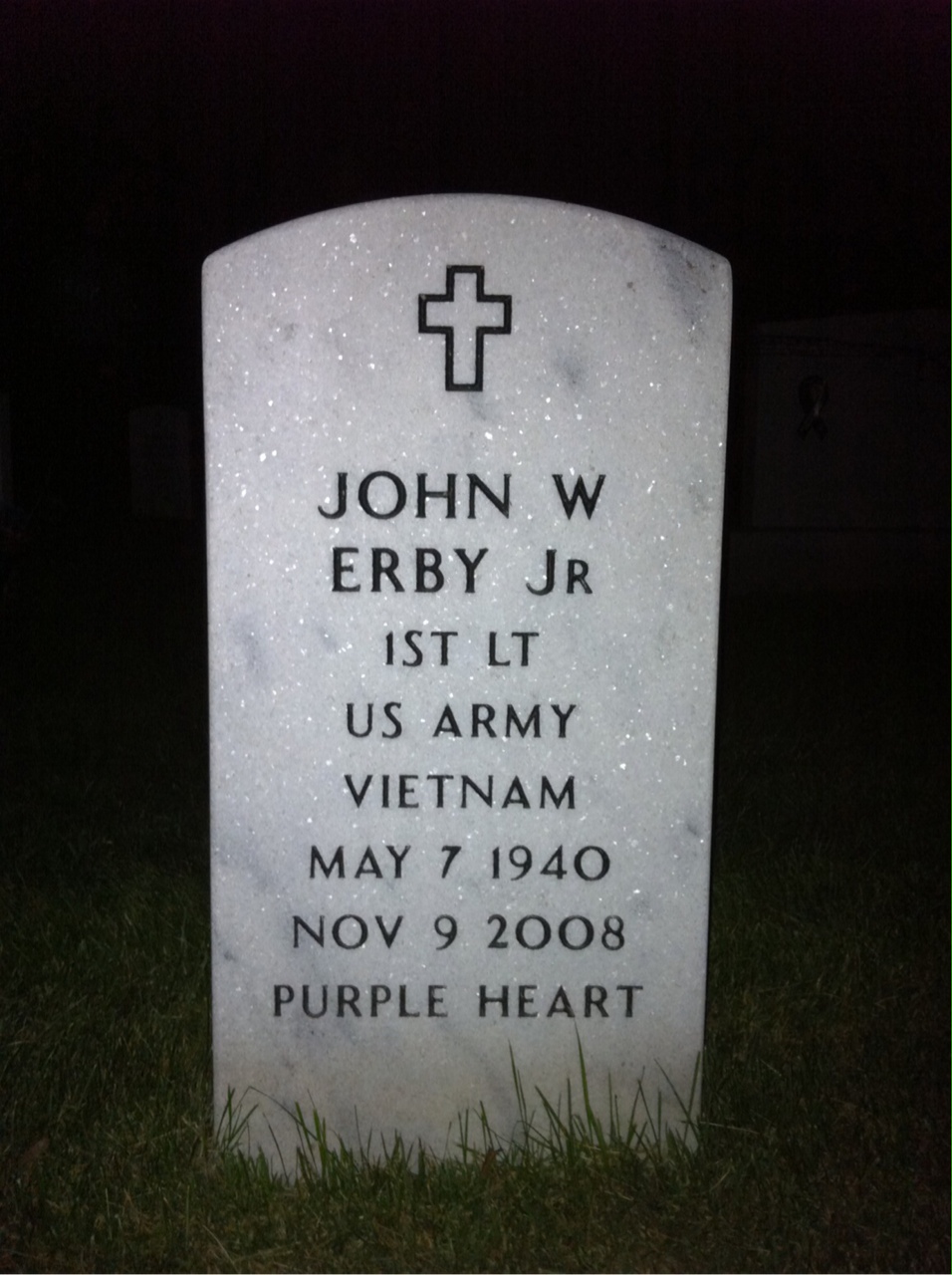 Gravesite marker image for john w erby