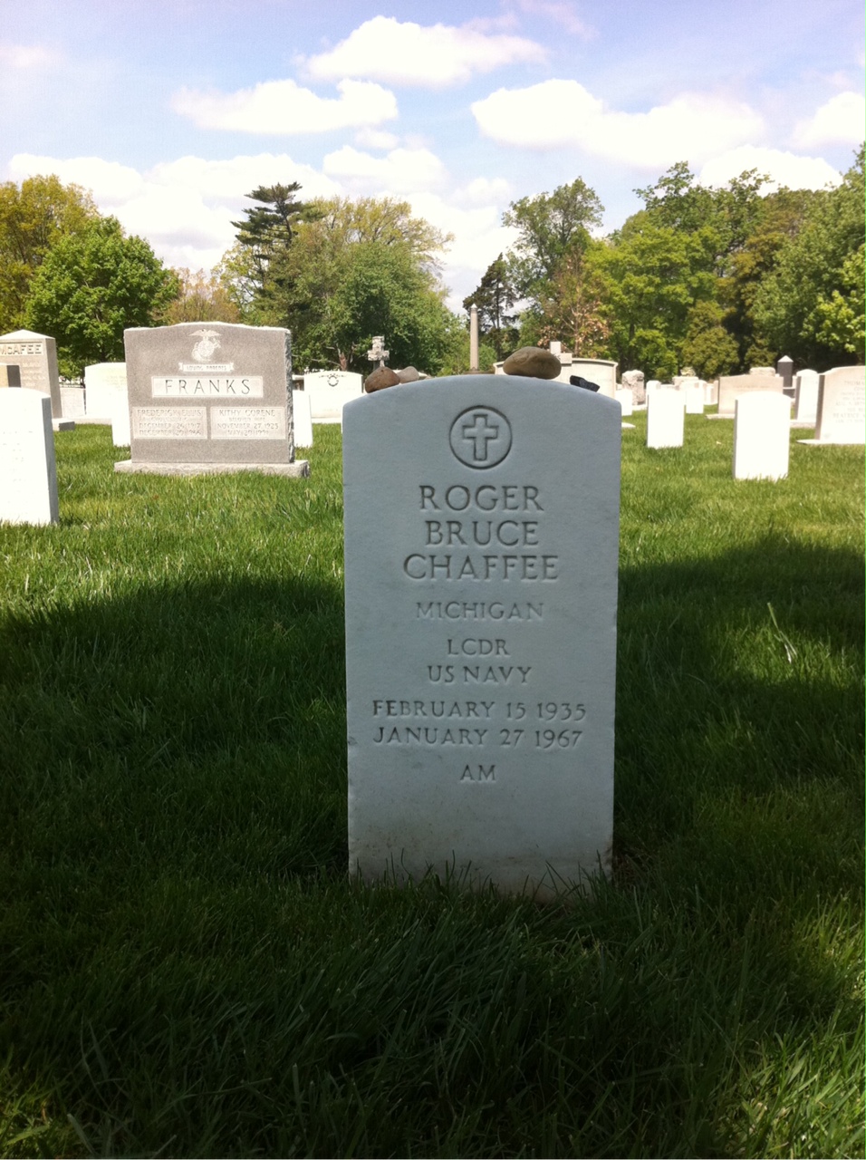 Gravesite marker image for roger b chaffee