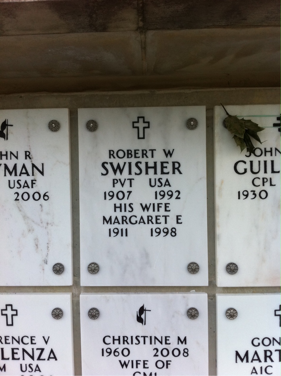 Gravesite marker image for robert w swisher