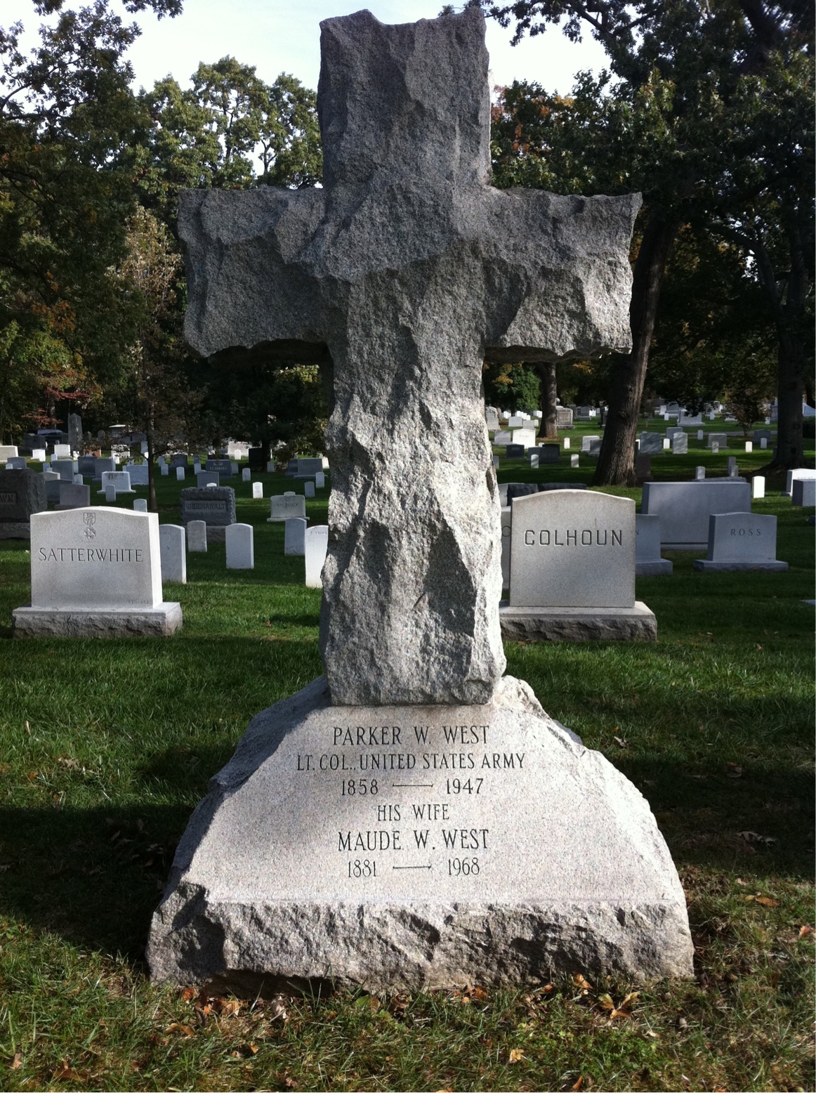 Gravesite marker image for parker whitney west
