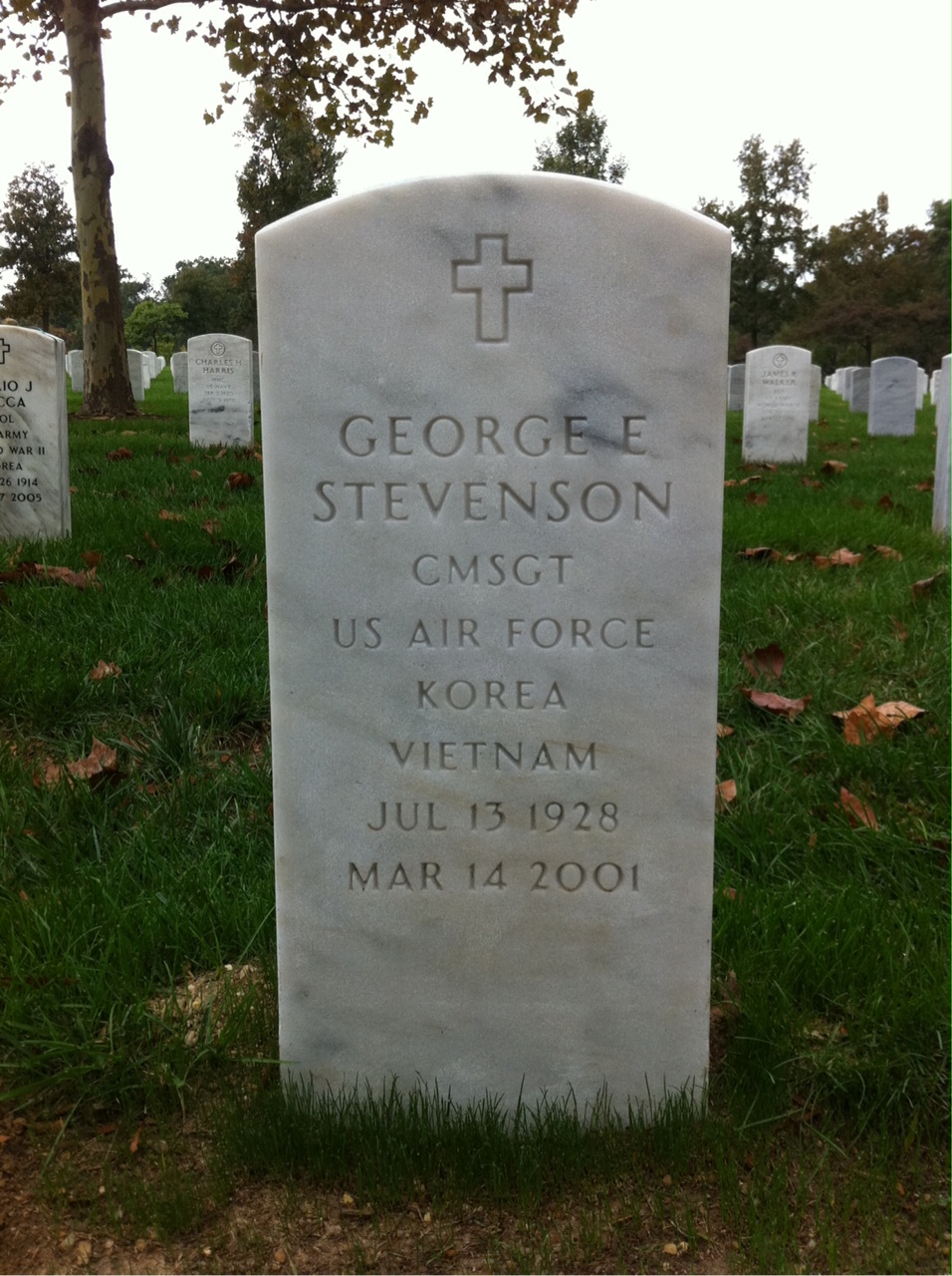Gravesite marker image for george e stevenson