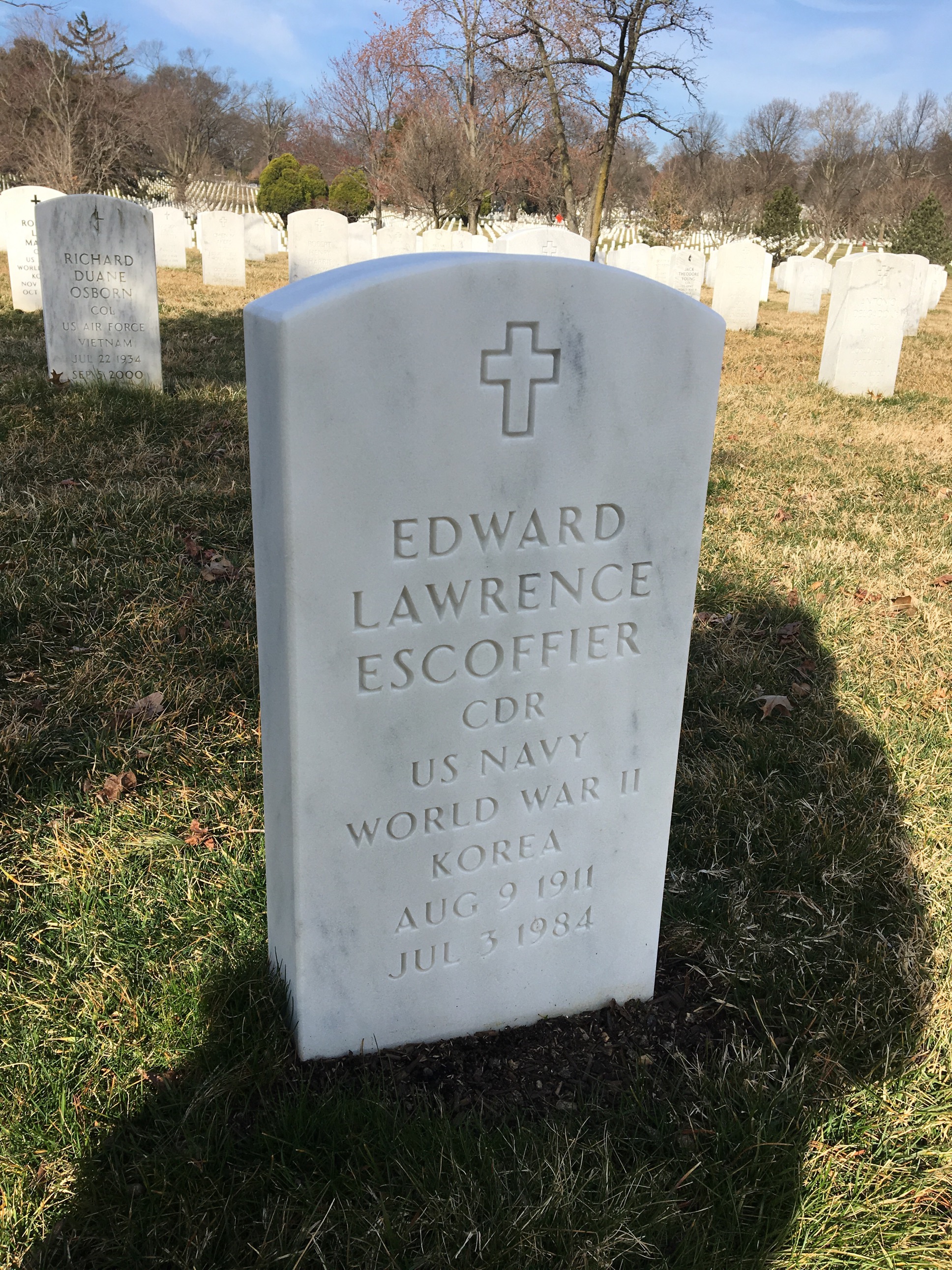 Gravesite marker image for edward lawrence escoffier