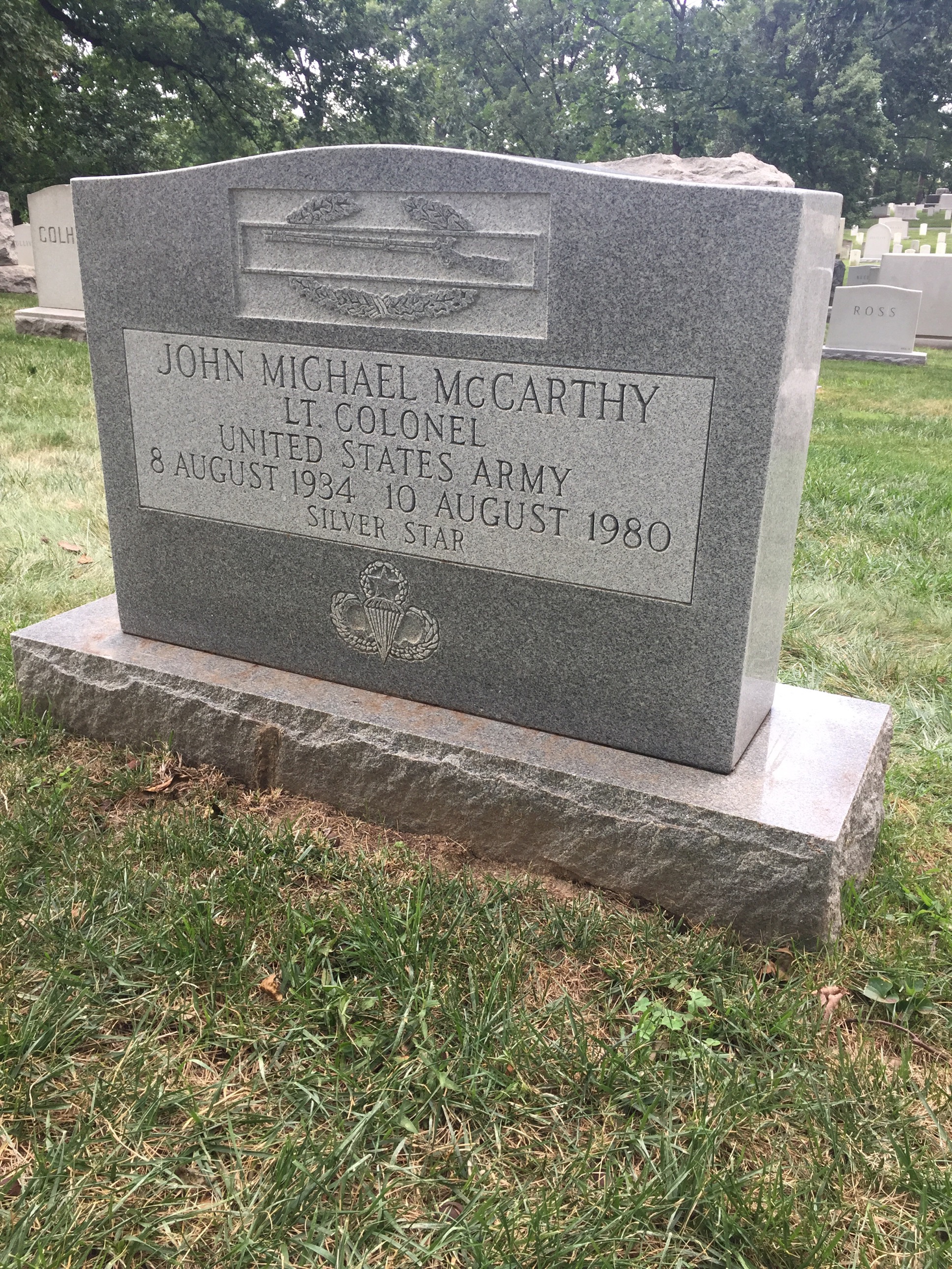 Gravesite marker image for john m mccarthy