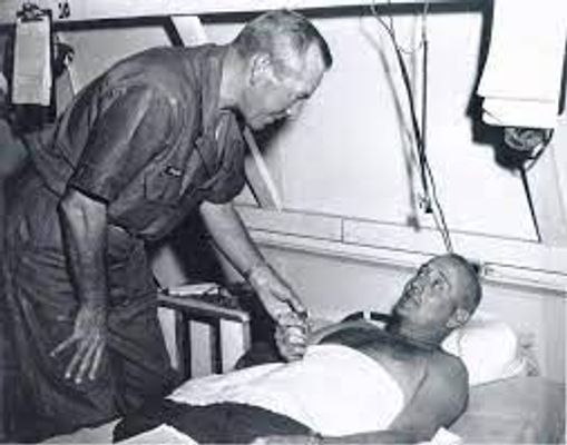 Howard at the Chu Lai Hospital in 1966. Press Enter to Activate this item.
