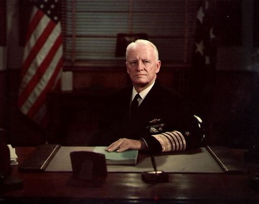 Chester Nimitz while Chief of Naval Operations. Press Enter to Activate this item.