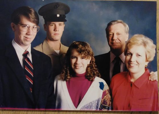 Mark with parents 
