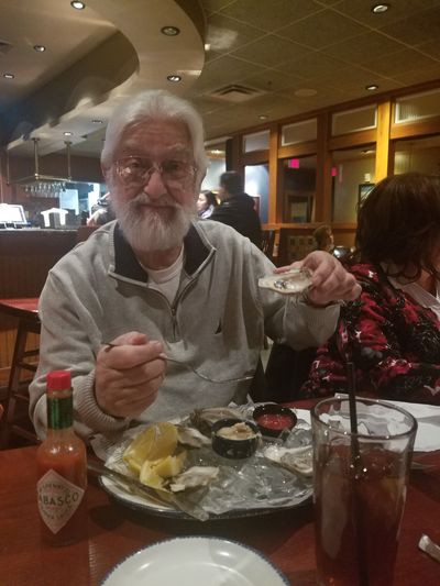 Enjoying oysters Press Enter to Activate this item.