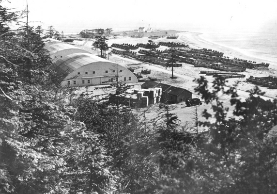 Photo of a military training camp.