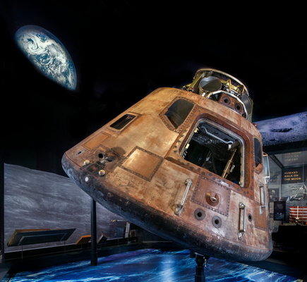 Photograph of a space ship. Press Enter to Activate this item.